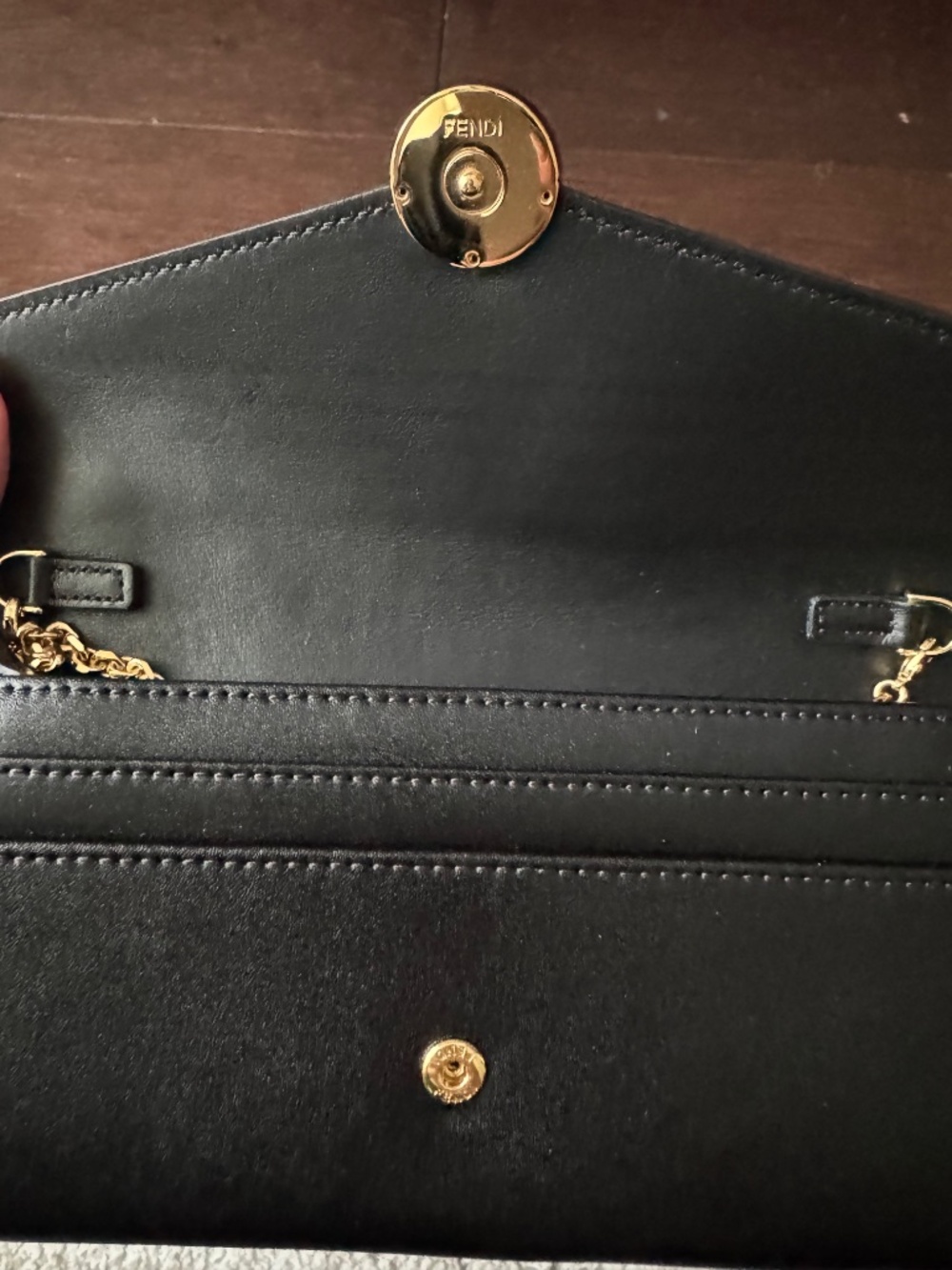 Fendi “F is Fendi” Chain Continental Wallet on Chain (never used) - Picture 6 of 9